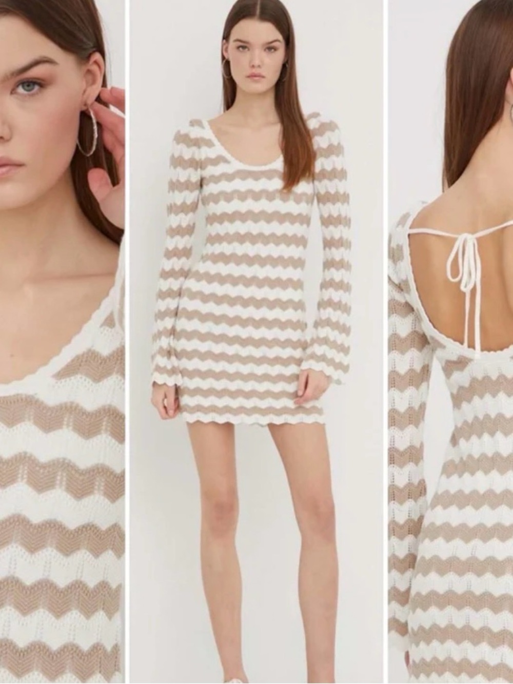 Hollister - Chevron Crochet Dress - S